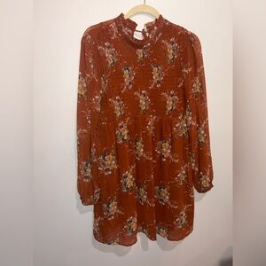 Floral Long Sleeve Dress